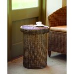 Wicker Drum Table