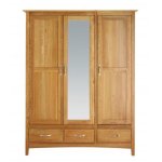 Malvern Oak 2-Door & Mirror Wardrobe