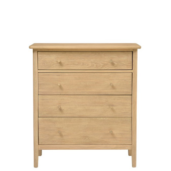 Oak City - Cotswold White 6 Drawer Chest of Drawers - Furniture World